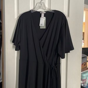 Short Sleeve Wrap Dress